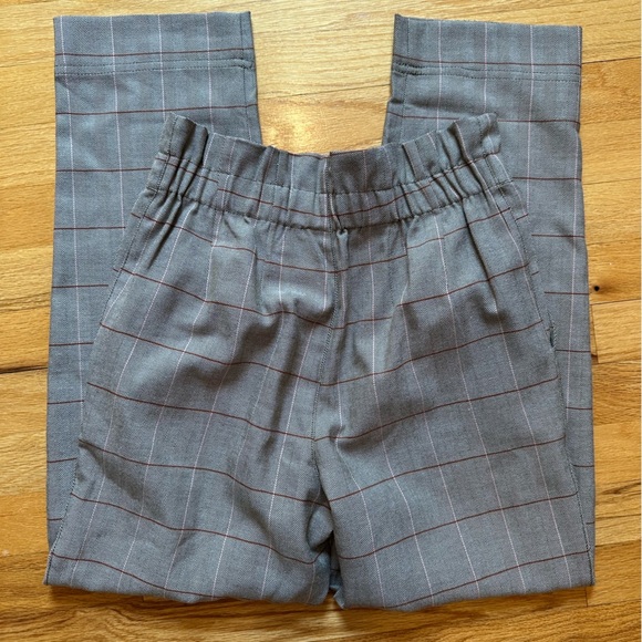 Madewell Paperbag Tapered Pants in Glen Plaid size 0 - Picture 9 of 9